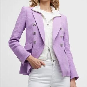 Veronica Beard 
Miller Dickey Jacket Violet Double-Breasted Blazer size 8